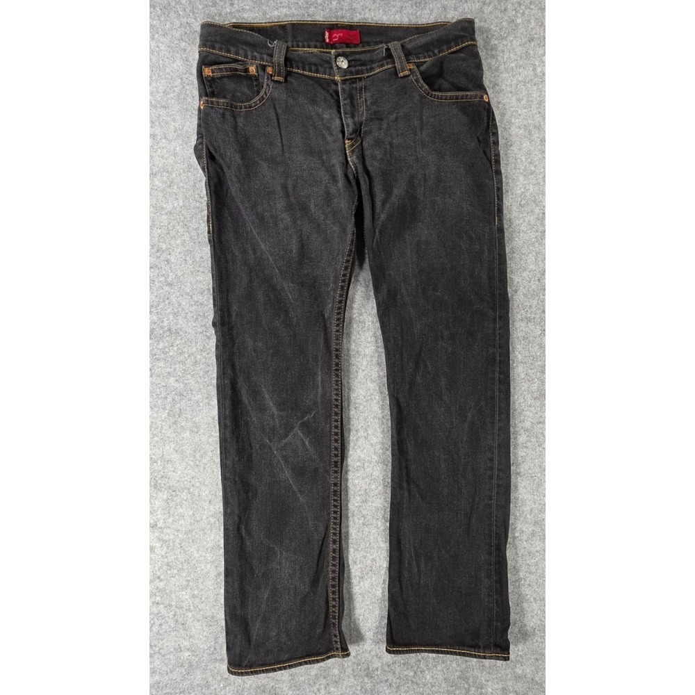 Vtg Levis Type 1 Iconic Straight Jeans Womens 14 Denim 37x31" Y2K